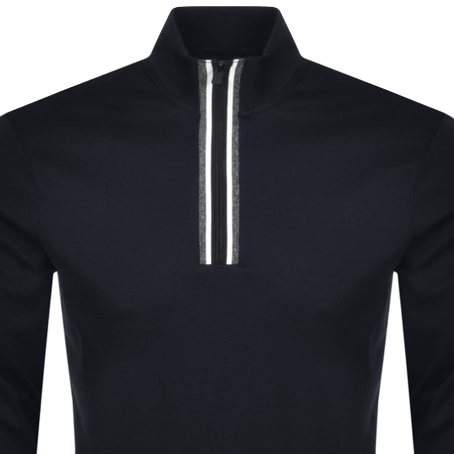 Alternative Image for ProductBOSS Tenore Half Zip Sweatshirt Navy2